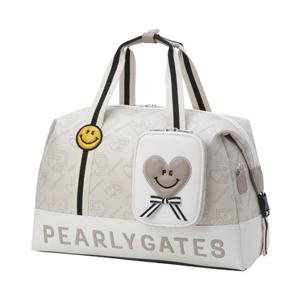 [파리게이츠] (521E3BB201)여성 스마일 로고 패턴 보스턴백 & 미니 파우치