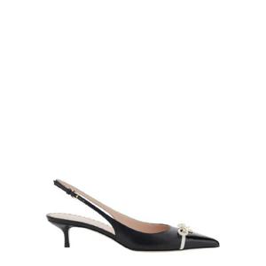 발렌티노 발렌티노 블랙 슬링백힐 2168082