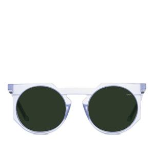 바바 라운드 투명 프레임 그린 렌즈 선글라스 WL0026 CRYSTAL M