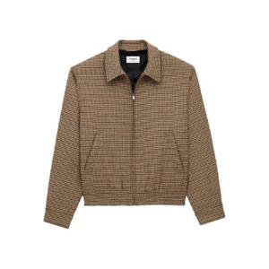 생로랑 체크 집업 봄버 재킷 842873YZ9CH