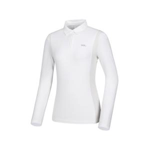 [와이드앵글]여성 TO 에센셜 골지 믹스 폴로 티셔츠 WWU24292W2