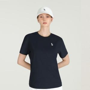 네이비 여성 그래픽 반팔 라운드 티셔츠 (HWTS5B991N2)