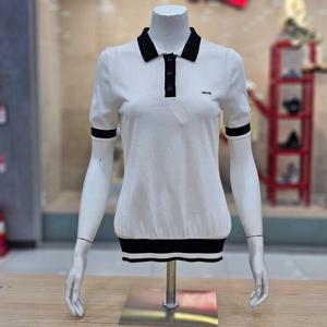 [루이까스텔]비비드 원톤 핫서머 배색 여성 카라 니트 7LESW403_