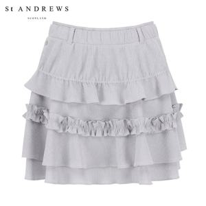 [세인트앤드류스] 여성 러플 레이어드 밴딩 큐롯 스커트 821E3PC103_GY