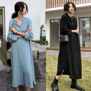 [모노무드]모노무드 로미홀리 심플리 차이나넥 셔츠원피스 291