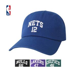 [엔비에이]남녀공용 어센틱 농구팀 자수 오버핏 소프트볼캡 빅사이즈모자 N255AP245P
