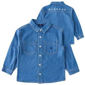 [블루독8-키즈] 데님미디엄 시그니처데님셔츠 청남방 티셔츠 간절기 두돌선물 초등학생 25A2532001