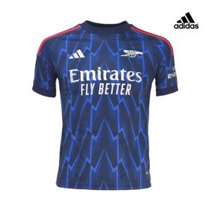 아디다스 아스날 25 26 어웨이 키즈 반팔 저지 JI9550