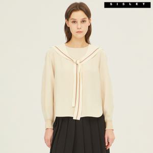 [시슬리]시슬리 에포크 니트 세일러 카라 블라우스 SAWS40261_BE