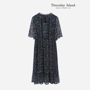 [Thursday Island] 레이스 블록 꽃패턴 원피스(T236MOP531W)