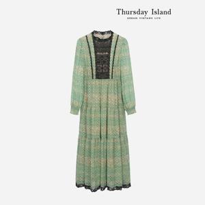 [Thursday Island] 레이스 믹스 패턴 원피스(T236MOP148W)