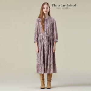 [Thursday Island] 꽃 패턴 롱 원피스(T236MOP302W)