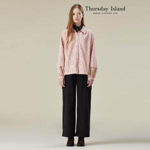 [Thursday Island] 아일렛 핀턱 블라우스(T236MBL149W)