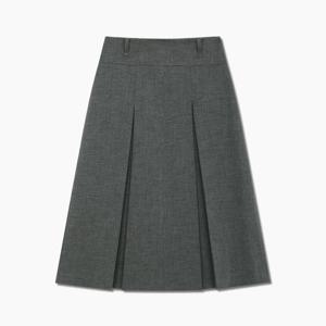 리스트  울 플리츠 미디 스커트(TWWSKP72080)