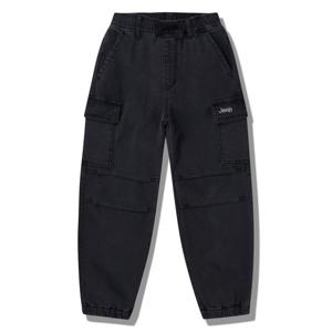 [JEEPKIDS(지프키즈)] 키즈 아웃포켓 무릎턱 데님조거 KP3DPU737