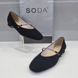 [소다][소다]여성 구두 플랫 FLF304 블랙_US
