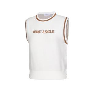 [와이드앵글]여성 CO 와글 아트웍 루즈핏 베스트 WWU24K74W3