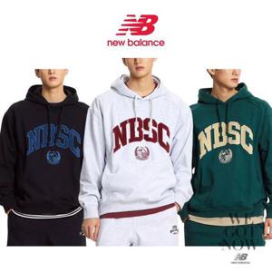 뉴발란스 남녀공용 NBSC 로고 기본 후드티 NBN0E42813