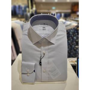 [카운테스마라] 슬림핏 카라배색감있는 솔리드 스판 긴팔셔츠 (CDHY3B1304A0)