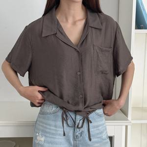 나야홍 / 아이우먼 통풍되는오픈카라남방 GOU773M508 빅사이즈