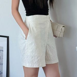 나야홍 / 아이우먼 고급진입체패턴반팬츠 LTV029M507 빅사이즈