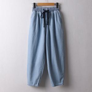 나야홍 / 아이우먼 블루보이핏밴딩팬츠 LOD228M508 빅사이즈