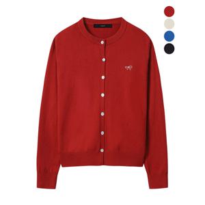 [르샵]비스코스 리본 자수 니트 가디건 (DP3CK007A)