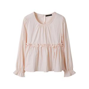 [르샵]심플 데일리 프릴 긴팔 블라우스 (DP3BA046A)