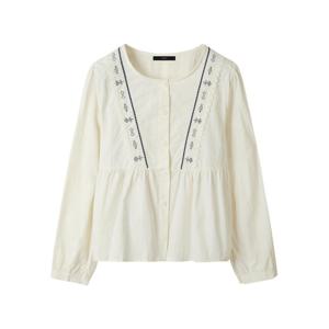 [르샵]노르딕 자수 포인트 블라우스 (DP3BA034A)