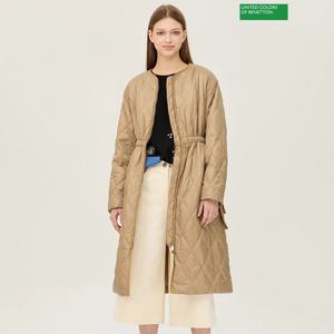 베네통 허리 스트링 롱 패딩 BAPDF1461