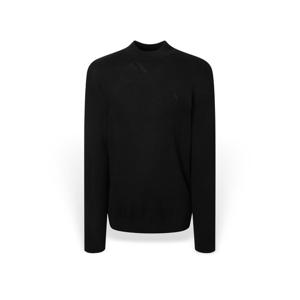 [헤지스] 남성 울 솔리드 모크넥 긴팔니트 HZSW5D435BK