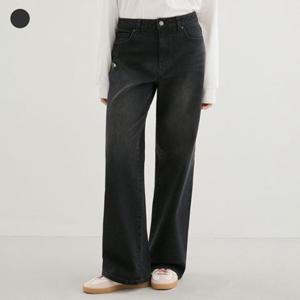 [GUESS]게스진 여성 흑청 와이드(YP3D9135)