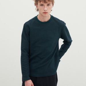 자연스러운 베이직 슬럽 라운드 티셔츠 MUEAL4F8201