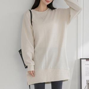 나야홍 / 아이우먼 미니멀롱맨투맨원피스 YYV098M508 빅사이즈