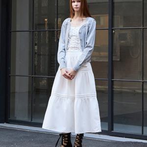 [에고이스트][BLUE LABEL] 핀턱 롱 스웨이드 스커트 ER3OSK03