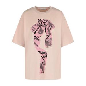 아크네 스튜디오 반팔 티셔츠 AL0501ACY VIOLET PINK DOM