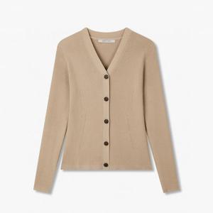 보브  (7155450012) 브이넥 슬림 골지 가디건