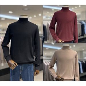 [레노마캐주얼]25년 신상 F/W 부드러운 반폴라 남성필수 소프트니트 3종1택 RRCIKT9456A EK3