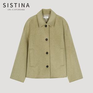 [SISTINA] 인기 울 혼방 오버핏 핸드메이드 자켓_AWHJKO41090_KH