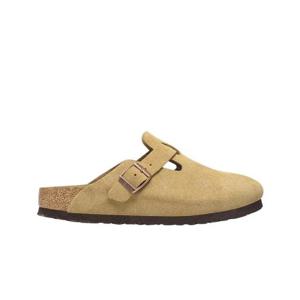 버켄스탁 보스턴 스웨이드 레더 라떼 크림   내로우 1026164