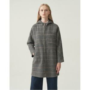 [데일리스트]체크 후드 핸드메이드 코트__MDBEAXWA121