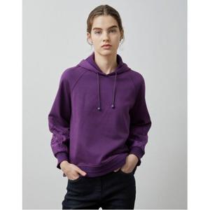 [올리비아로렌]레이스패치 후드 탑_VVCAL4W9381