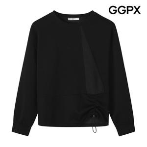 GGPX  스트링 디테일 골지 퍼프 티셔츠 (GP9TS010F)