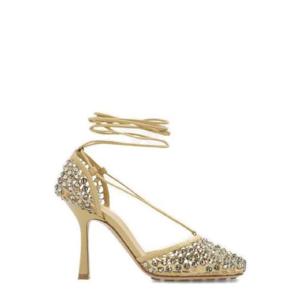 보테가베네타 SPARKLE 크리스탈 메쉬 샌들힐 1492040