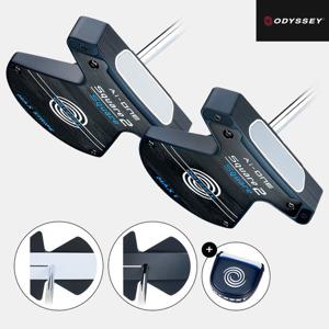 [황유민 프로 사용 퍼터][제로토크]오디세이 Ai-ONE 스퀘어2스퀘어 MAX 퍼터 컬렉션[남여공용][말렛][2TYPE][OVERSIZE GR
