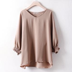 나야홍 / 아이우먼 소매샤링블라우스 NB3053M508 빅사이즈