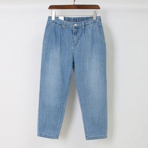 나야홍 / 아이우먼 뒷밴드워싱8부데님팬츠 LOP213M508 빅사이즈