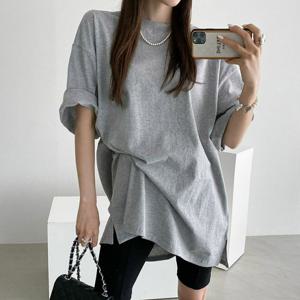 나야홍 / 아이우먼 깔끔하게심플무지티셔츠 NMV138M508 빅사이