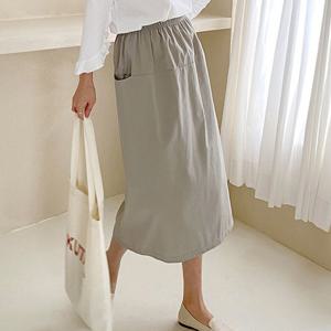 나야홍 / 아이우먼 느좋네추럴포켓스커트 YYV111M508 빅사이즈