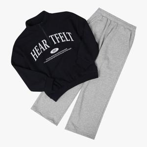 [더데이걸]반집업 레터 셋업(2컬러)TGMS25801